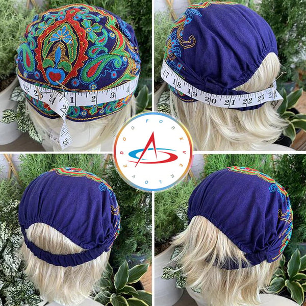 100% Handmade Embroidered Bandana Caps