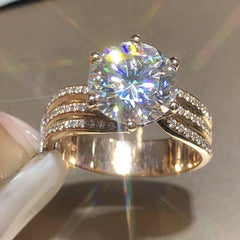 🎁3 Carat Super Sparkling zircon Ring