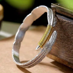 '' I Will Be Always Here With You '' Feather Bracelet