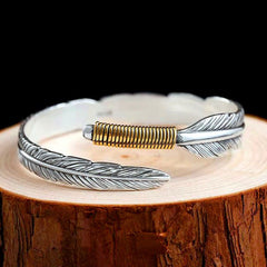 '' I Will Be Always Here With You '' Feather Bracelet